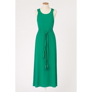 City Chic Womens‎ Dress Size 14 Green Maxi Tassel Flowy Boho Chic Coastal Summer